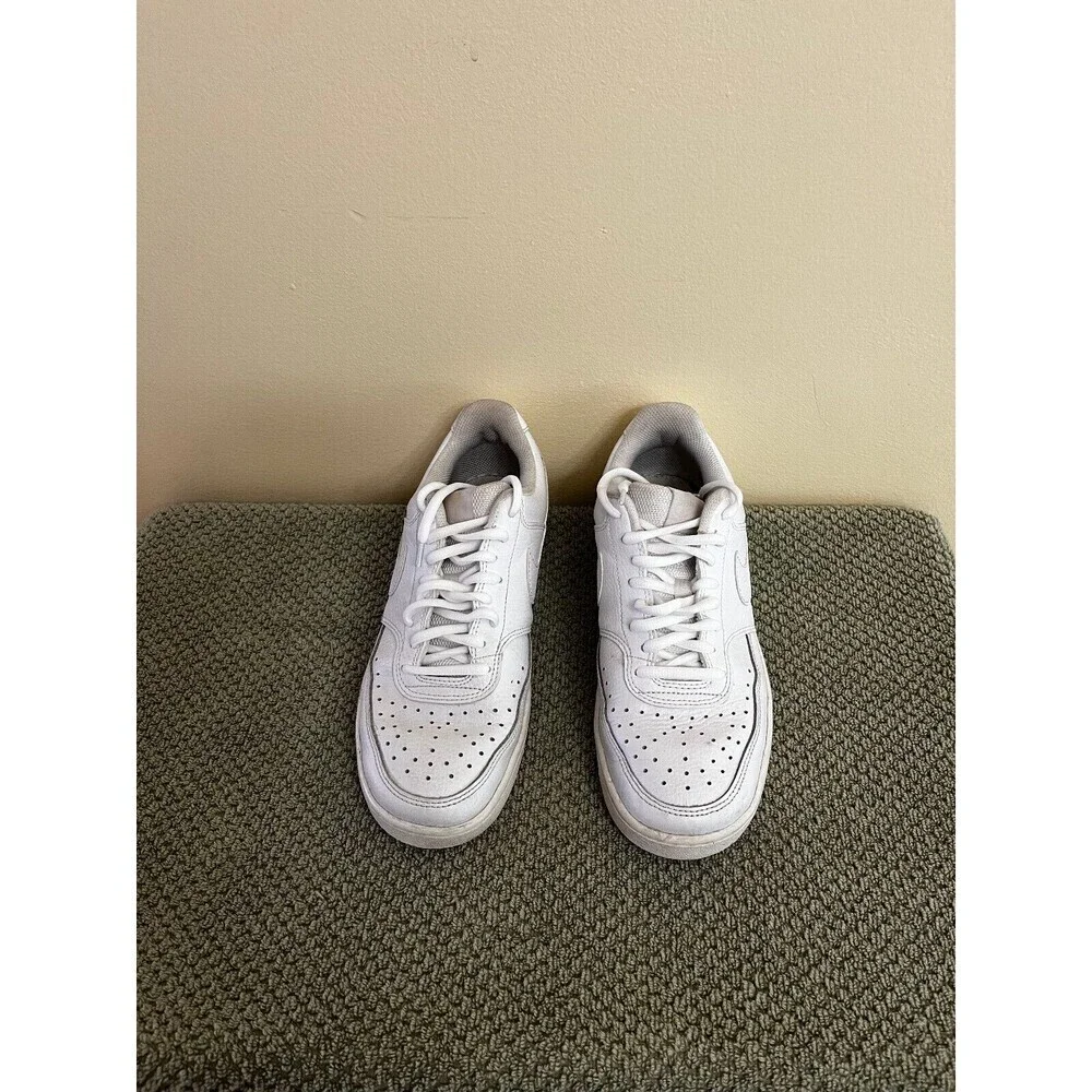 Nike Womens Court Vision Low CD5434-100 White Casual Shoes Sneakers Size 8 - Picture 1 of 5